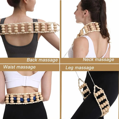 1 Stück Holzmassagegerät Maderoterapia Massageroller Anti-Cellulite Schlankheitsmassage Gua Sha Massagegerät für Körper, Rücken und Füße