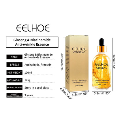 24-Karat-Gold-Ginseng-Serum, Anti-Falten-Wirkung, Straffung, Milderung feiner Linien, Aufhellung von Pigmentflecken, Hyaluronsäure, Nicotinamid, Gesichtsessenz
