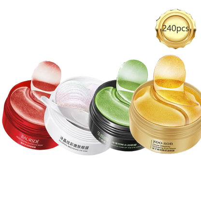 Goldene Hyaluronsäure-Augenpads