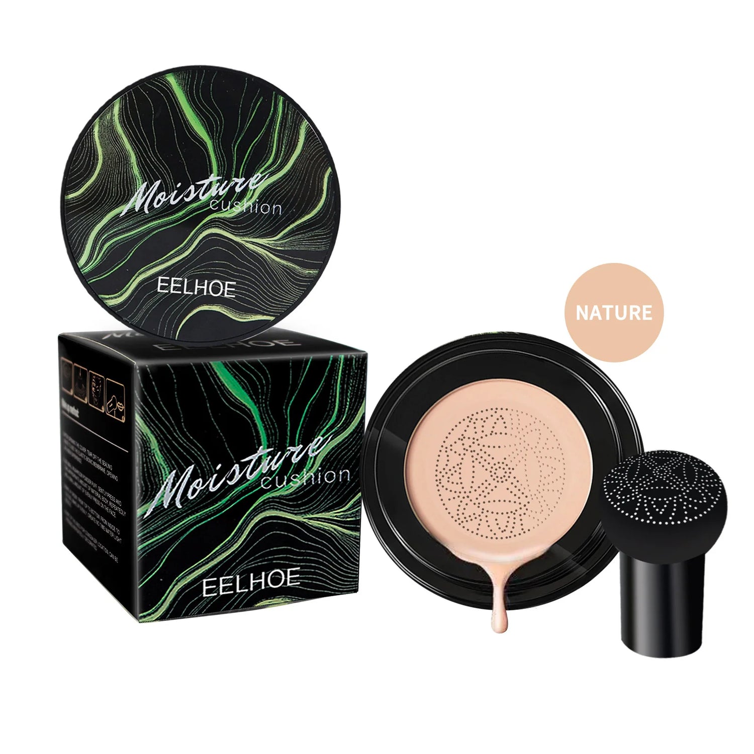 Mushroom Head Air Cushion BB Cream Magic Foundation Gesichts-Concealer Feuchtigkeitsspendend Wasserfest Aufhellend Make-up-Basis Kosmetik