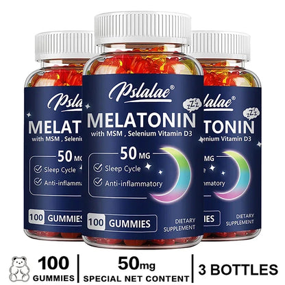 Melatonin-Gummibärchen für tiefen Schlaf