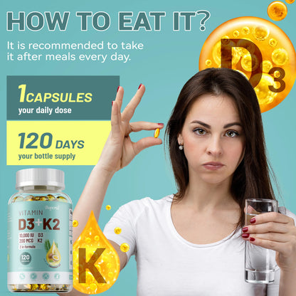 Vitamin D3 K2 Glow Unterstützung