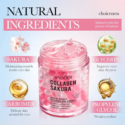 SADOER Sakura Augencreme – Anti-Aging-Behandlung gegen Augenringe und Falten