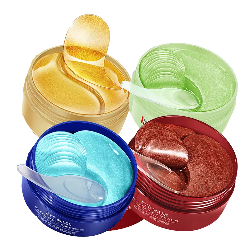 Goldene Hyaluronsäure-Augenpads