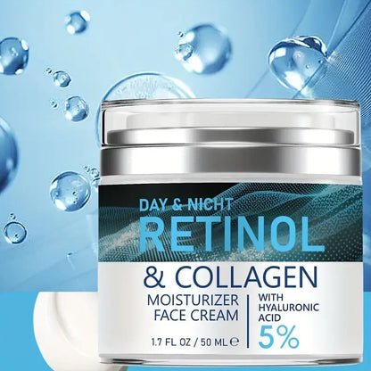 ENVISHA Retinol Collagen Cream - Anti-Aging Face Moisturizer for Wrinkles &amp; Hydration