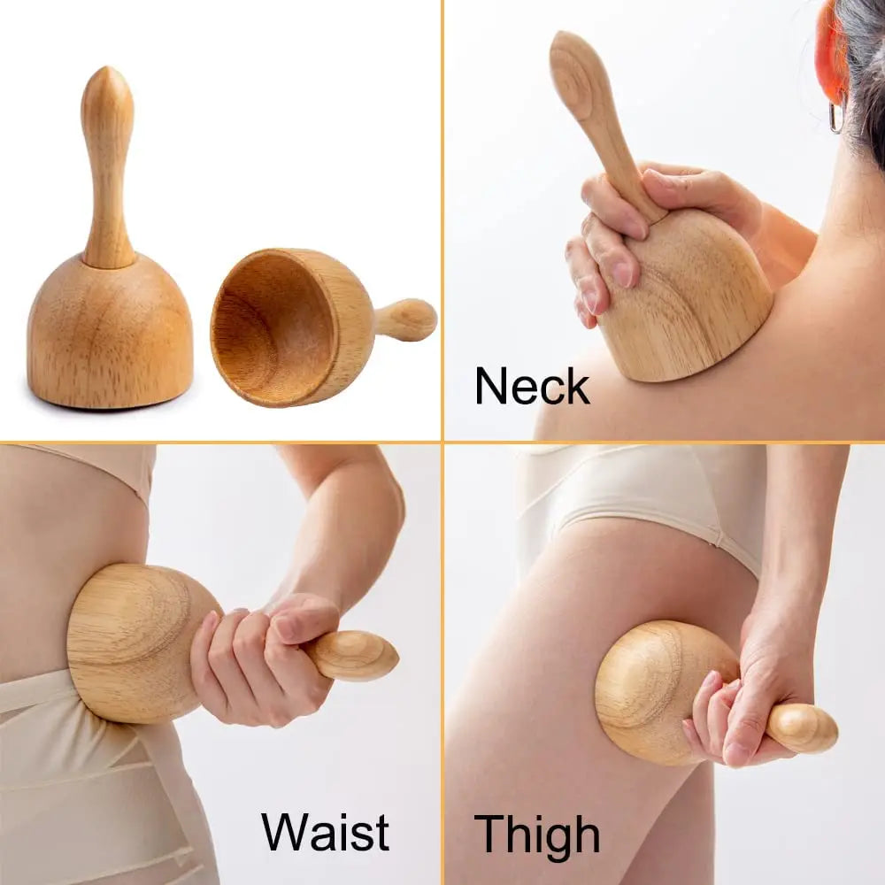 1 Stück Holzmassagegerät Maderoterapia Massageroller Anti-Cellulite Schlankheitsmassage Gua Sha Massagegerät für Körper, Rücken und Füße