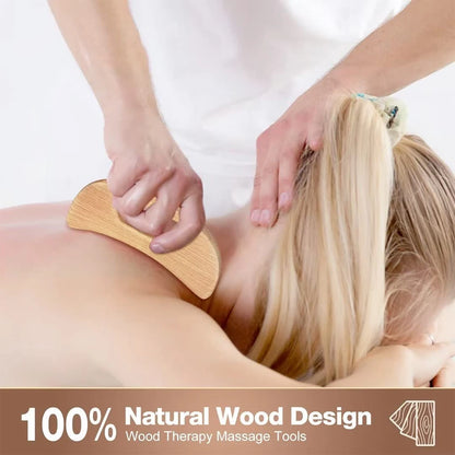 1 Stück Holzmassagegerät Maderoterapia Massageroller Anti-Cellulite Schlankheitsmassage Gua Sha Massagegerät für Körper, Rücken und Füße