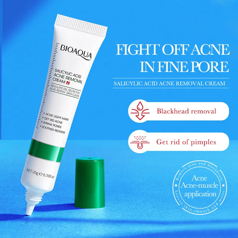 BIOAQUA Salicylic Acid Face Cream - Acne Treatment &amp; Blackhead Remover